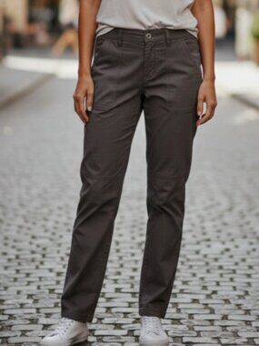 GAP Lyocell Casual Pants Charcoal Gray Women's Sz 2R #299A